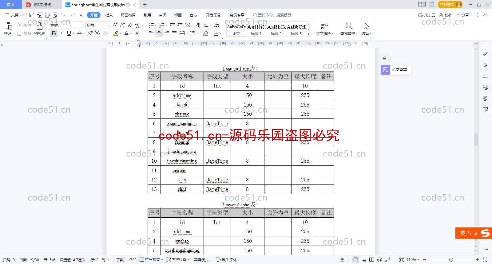 基于SSM+SpringBoot+Vue前后端分离的学生毕业离校系统(附论文)